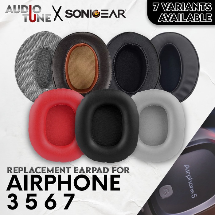 Ear Cushion Pad Earcup Sonicgear Airphone 3 5 6 7 Foam Premium Busa