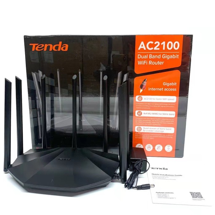 Tenda AC23 WiFi router dual-band 2100Mbps+7 antena tenda router