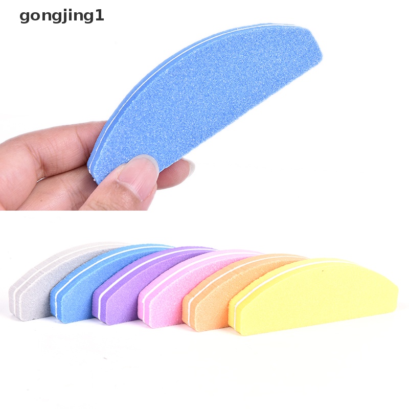 Ggg 5pcs New Spons Nail Art Tips Buffer Sanding Nail Buffer Block Files Spons ID