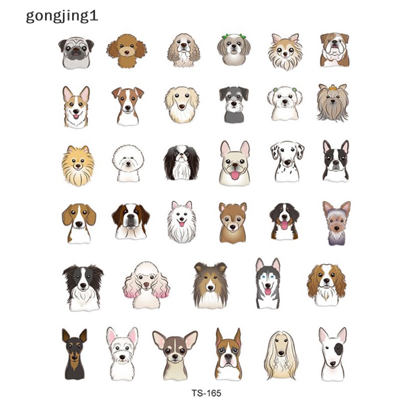 Ggg Decal Nail Art 5D Timbul, Stiker Kuku Anjing Puppy Untuk Pecinta Anjing &amp; Kucing ID