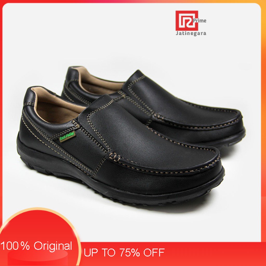 Rockvalley  CANYON | Sepatu Slip On Pria N92 023 - HitamRAMAYANA JAKTIM