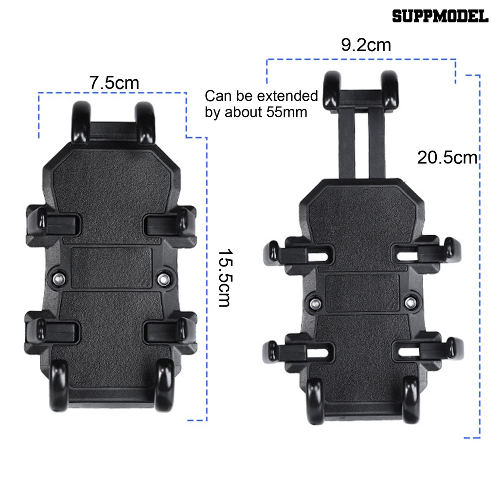 [SM Otomatis] Motor Phone Holder Adjustable Penyerapan Shock Operasi Satu Tangan Universal Stang Sepeda GPS Phone Holder Perlengkapan Sepeda