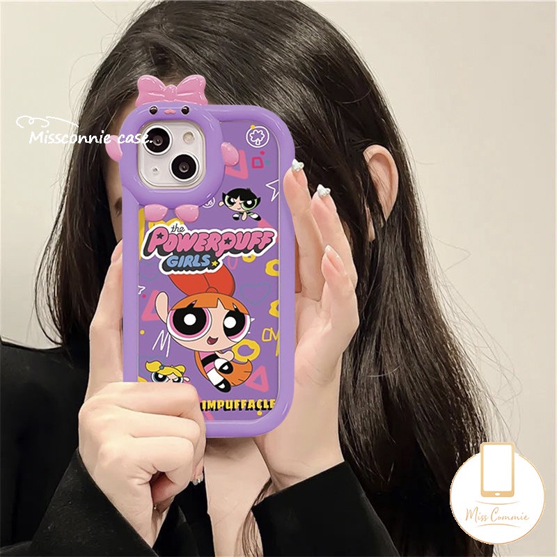 REDMI Case Lensa Little Monster Ikatan Simpul 3D Redmi10 9 10A 10C A1 9T A1+9C 9A Note10 11 Pro+8 9 10s 11s 10Pro POCO X3 Pro NFC M3 Mi 11 Lite Kawaii Kartun Lucu The Super Girls Sarung Soft Case