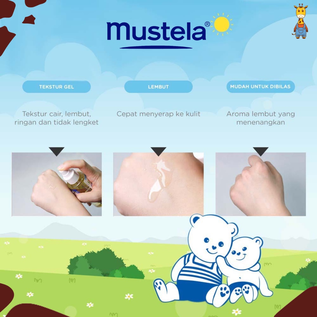 Mustela Baby Oil 100ml - Message Oil Bayi