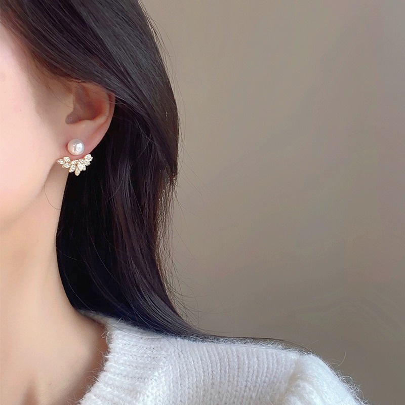 New Anting Giwang Mutiara Kelopak Vermiculite Ear Ring2023Tahun2023