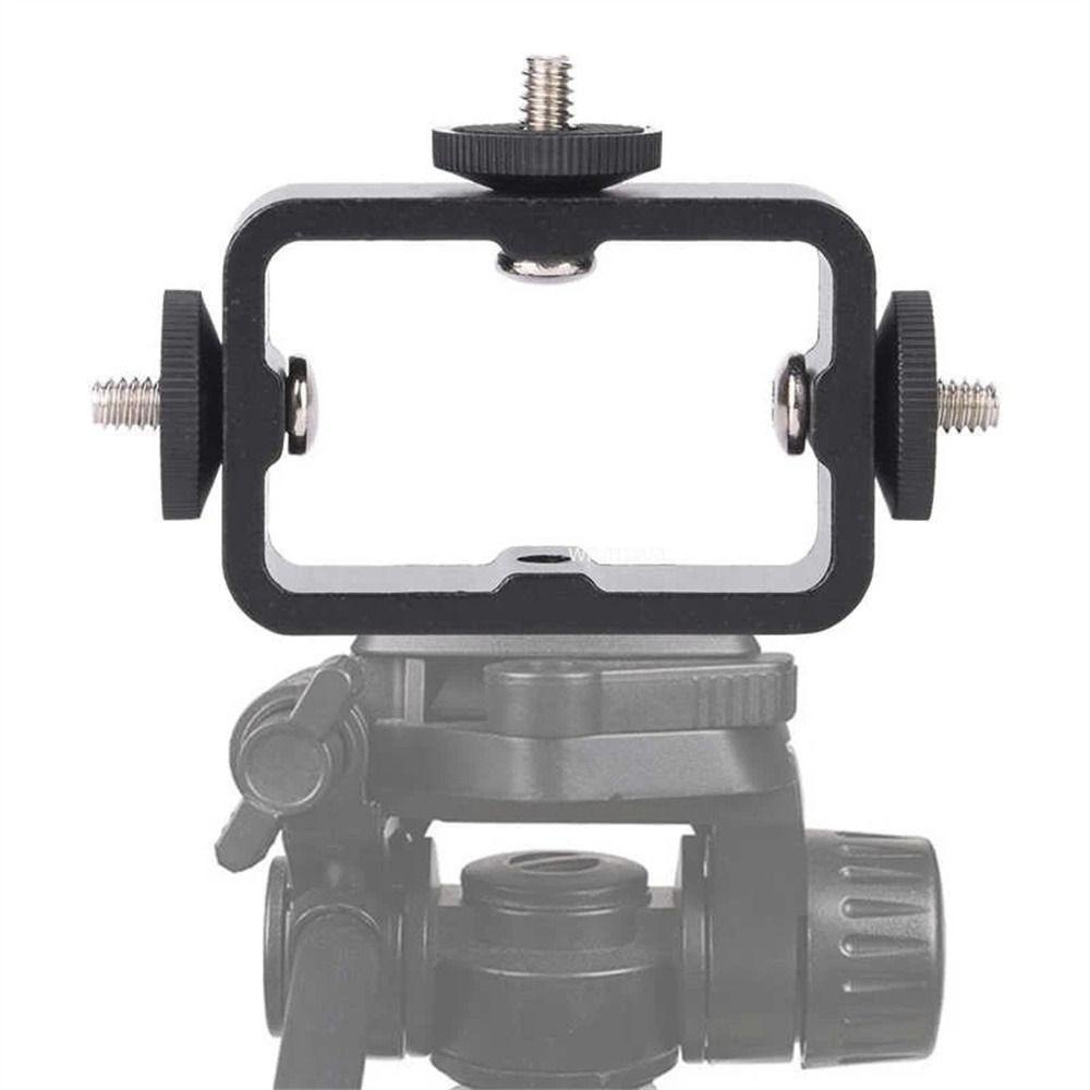 QUINTON Adaptor Untuk Tripod Untuk Siaran Live 3in1 Slot Tambahan Light Stand Holder Augmentation Clamp Holder Head Mount Bracket Adapter