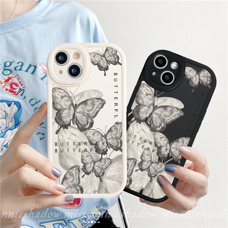 Case Untuk Vivo Y36 Y02T Y02A Y15 Y21s Y12i Y20i Y11 Y16 Y17 Y20s Y20 Y02 Y22 Y35 Y12 Y21 Y30 Y15s V25E V25 Y91 Y91C V23 Y31 V23E Y15A Y51 Y33s Y22s Fantasy Butterfly Soft Cover