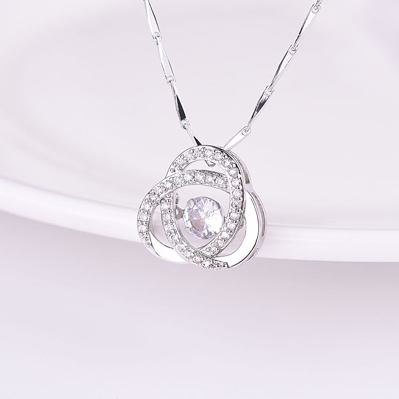 Goldkingdom Aksesoris Perhiasan Fashion Ready Stock Menari Liontin Tulang Selangka Rantai Kalung