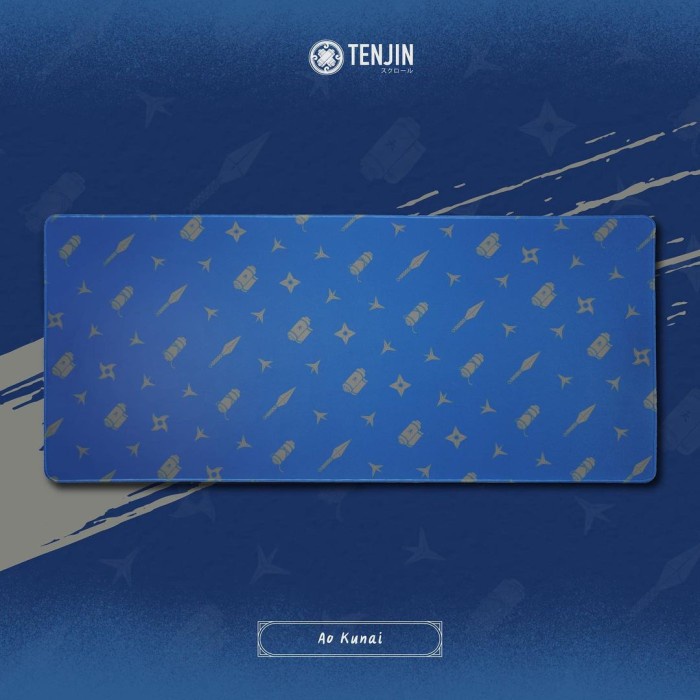 Tenjin Scrollworks - Ao Kunai Deskmat