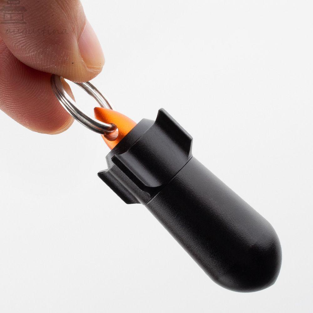 Agustina Aluminium Pill Case Mini Tahan Air Wadah Tablet Vitamin Outdoor Organizer Obat Tempat Gantungan Kunci