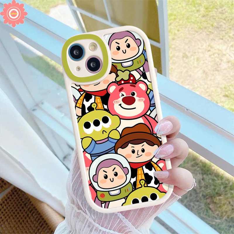 Case Kartun Disney Donald Duck Kompatibel Untuk IPhone 11 Pro Max X7 8 6 6s Plus 7Plus XR 14 13 12 Pro Max XS Max SE 2020 Toy Story Lucu Strawberry Bear Manyo Phone Soft Tpu Cover