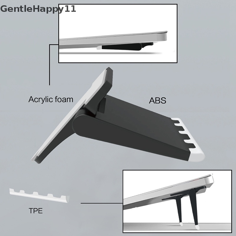 Gentlehappy 1pasang Holder Rak Pendingin Keyboard Laptop Komputer Riser Portable Macbook Stand id