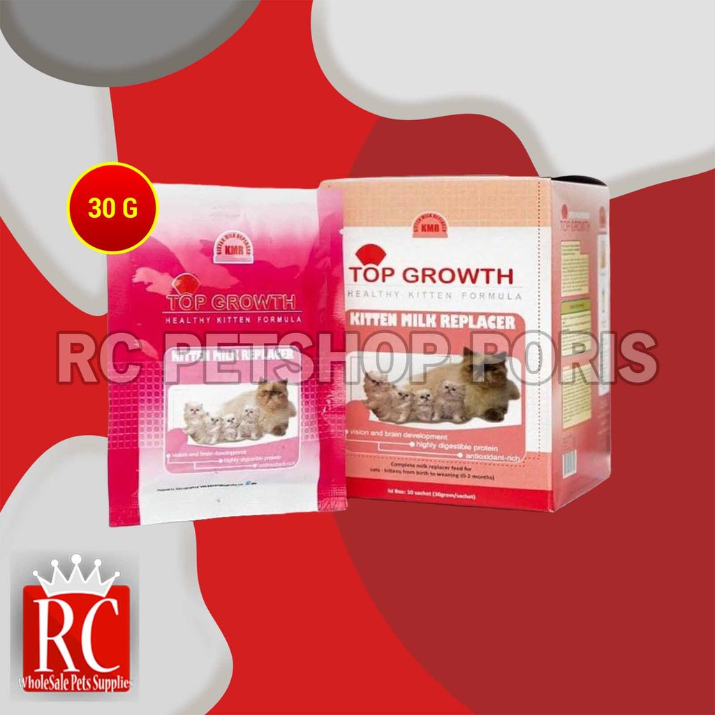 Top Growth Kitten Cat Milk Susu Anak Kucing Sachet 30 Gram