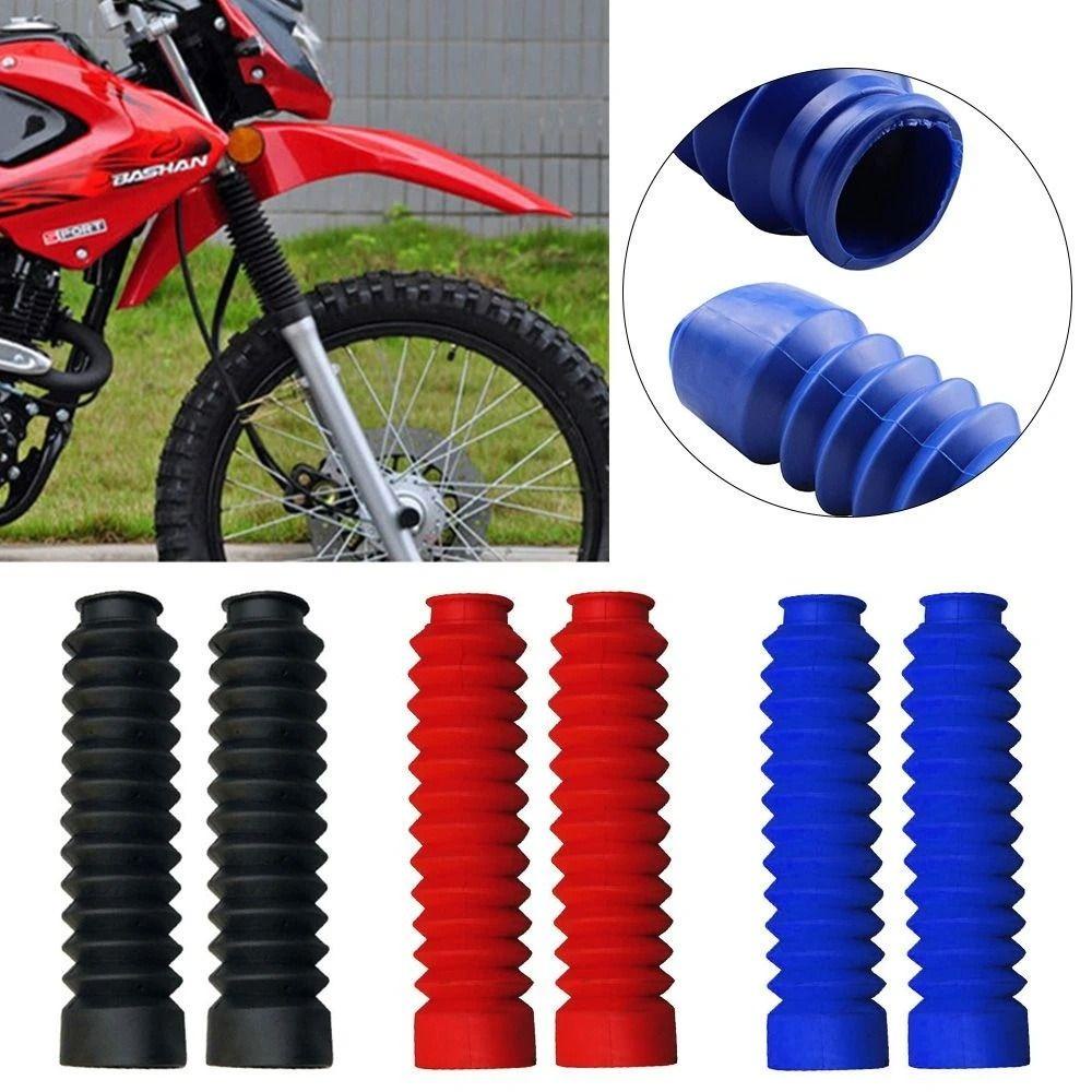 Lanfy Front Fork Covers 2pcs Aksesoris Motor Pelindung Shock Penutup Debu Motocross Motor Pelindung Garpu Depan