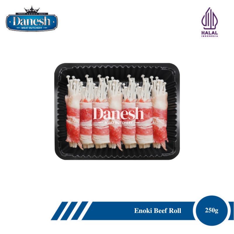 Beef Enoki Roll Slice Shortplate 250 gram