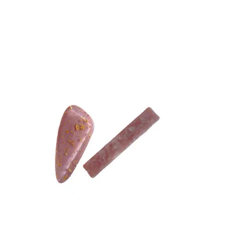 Temperamen amber pink duckbill Jaring sensor Tinggi -Tingkat Merah Poni Klip Rambut Klip Rambut Kartu Klip Samping