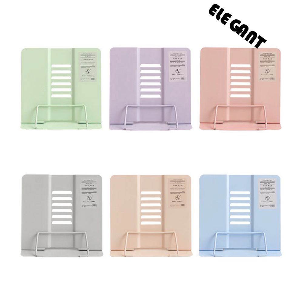 [Elegan] Bookends Metal Multi-Fungsi Meja Organizer Aksesoris Meja Dukungan Membaca Istirahat Tempat Buku