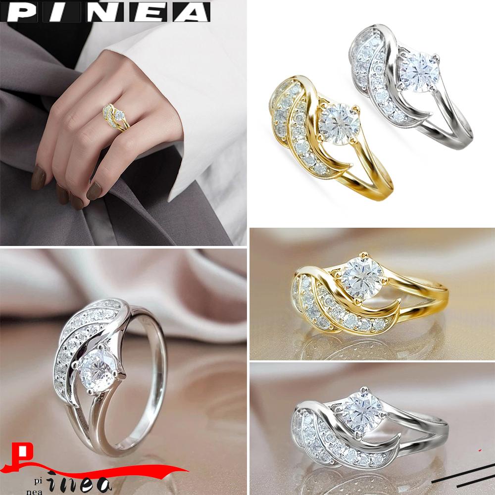 Hadiah Cincin Sayap Malaikat Nanas Ulang Tahun Wanita Pertunangan Menawan