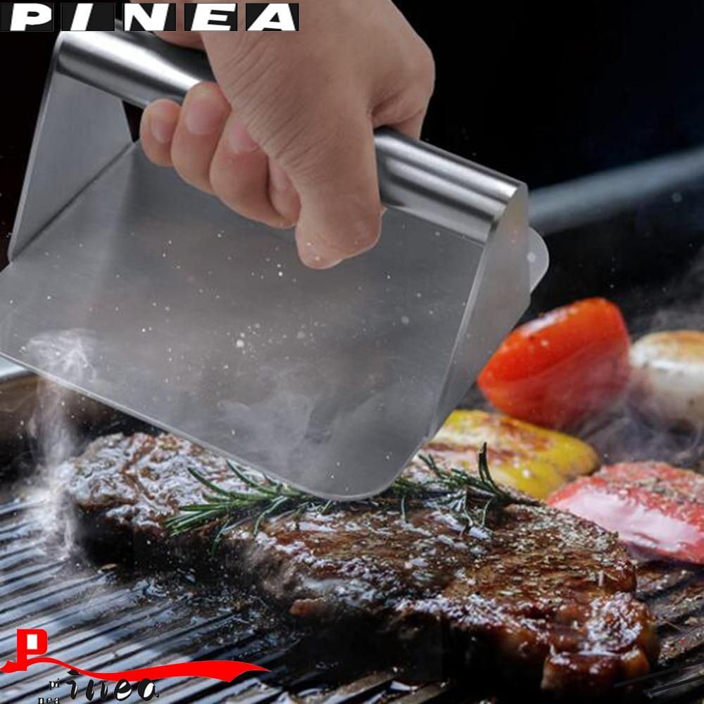 Alat Penghancur Daging Genggam Stainless Steel Burger Press Squeeze