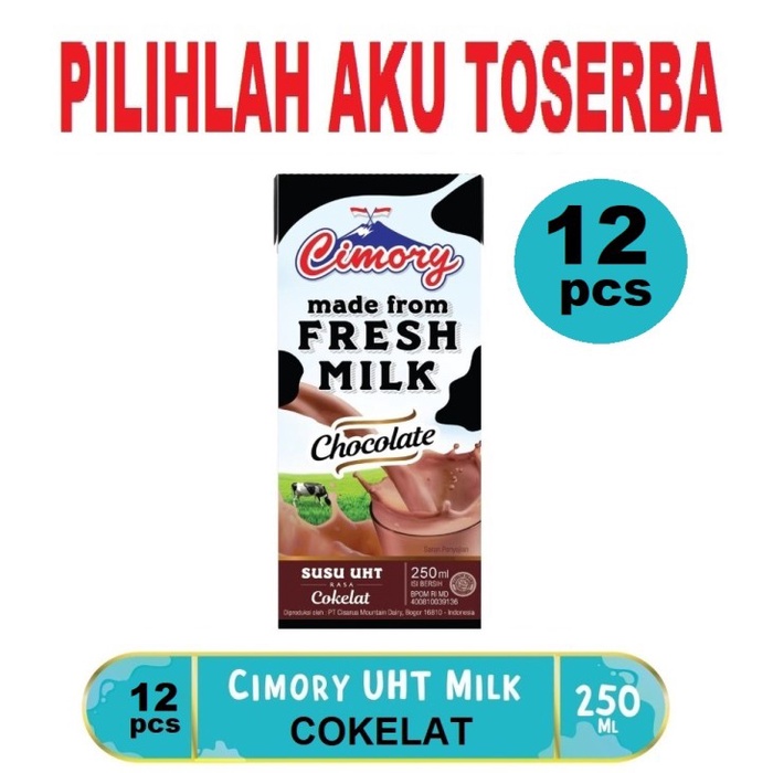

Susu CIMORY Coklat ( Cokelat ) 250 ml - ( HARGA 12 pcs )