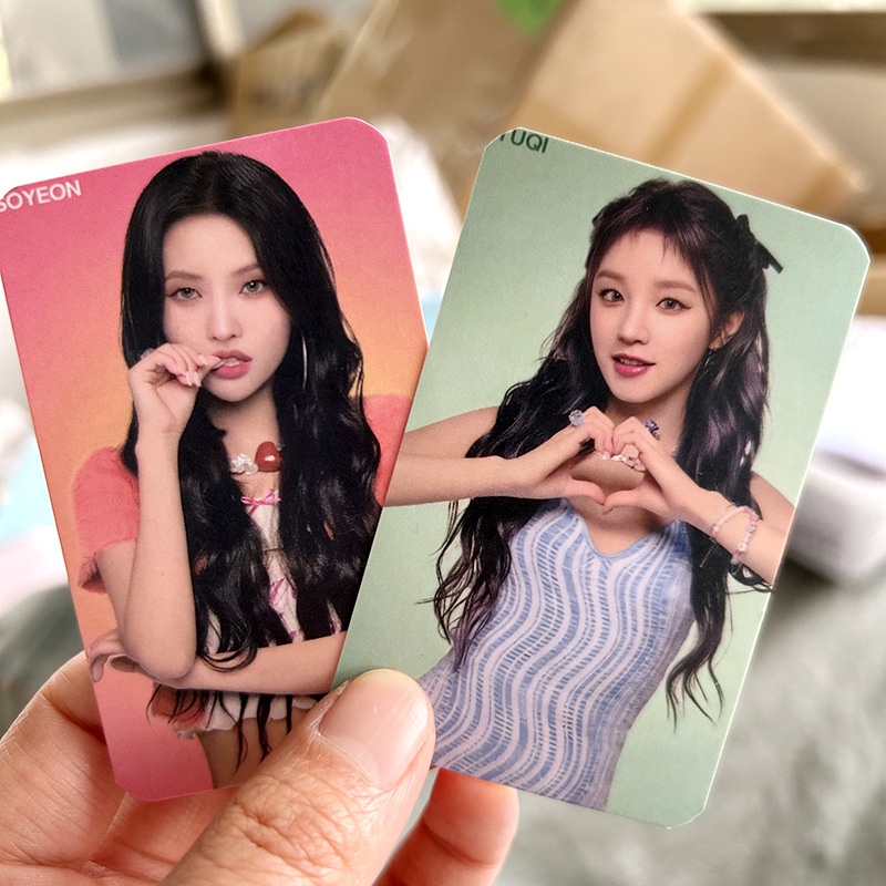 5pcs/set (G) I-DLE Album Mini I FEEL Photocards TAMS ZERO Lomo Kartu GIDLE Kpop Postcards