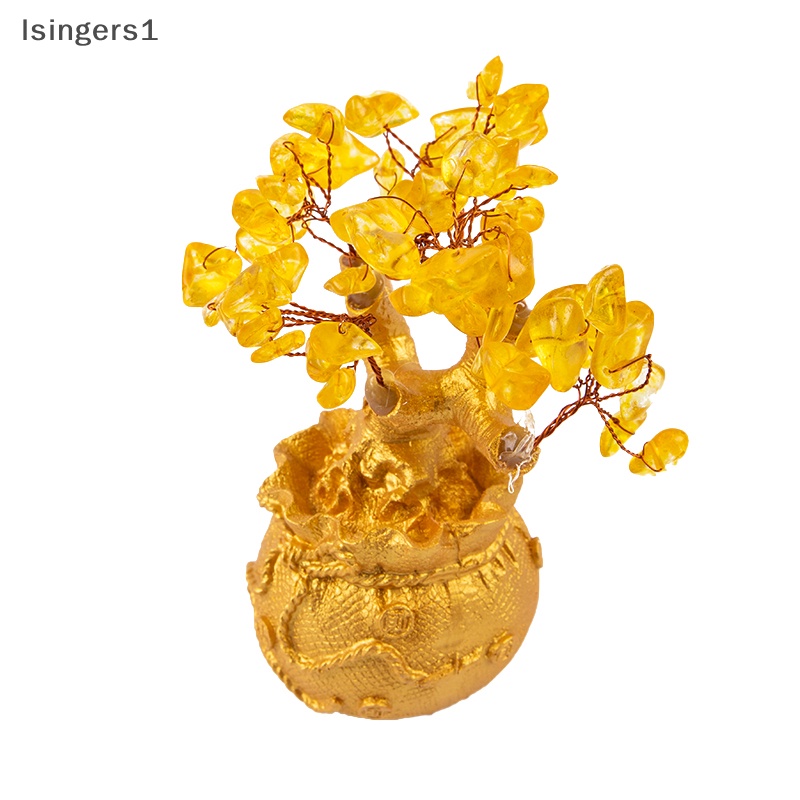 [lsingers1] Pohon Uang Kristal Alami Pohon Keberuntungan Feng Shui Money Tree Home Decor Boutique