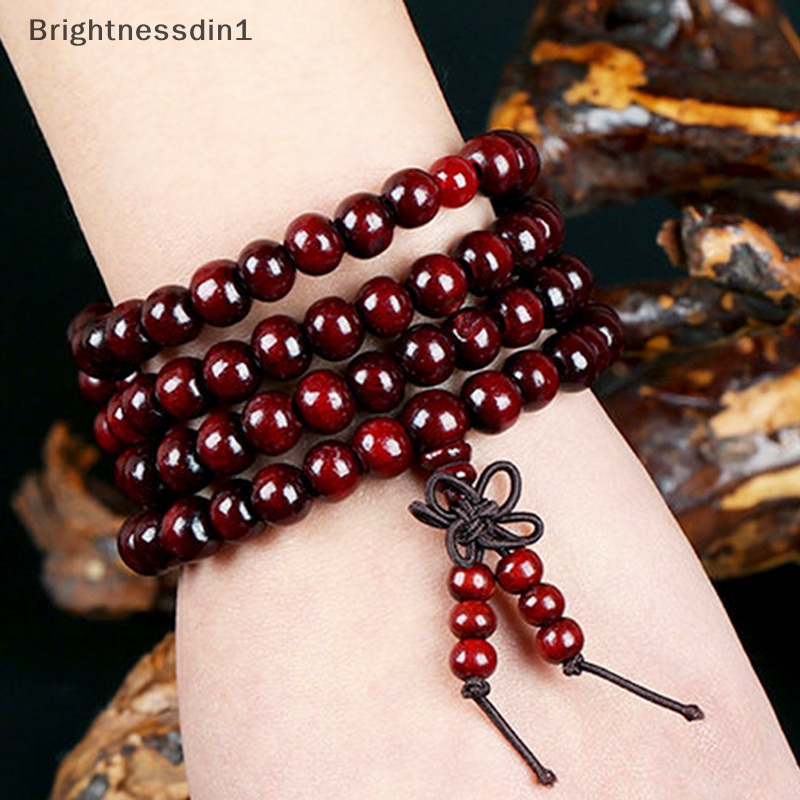 [Brightnessdin1] Sandal Budha Tibet Mala Sandal Tasbih 108butir Gelang Kalung Butik