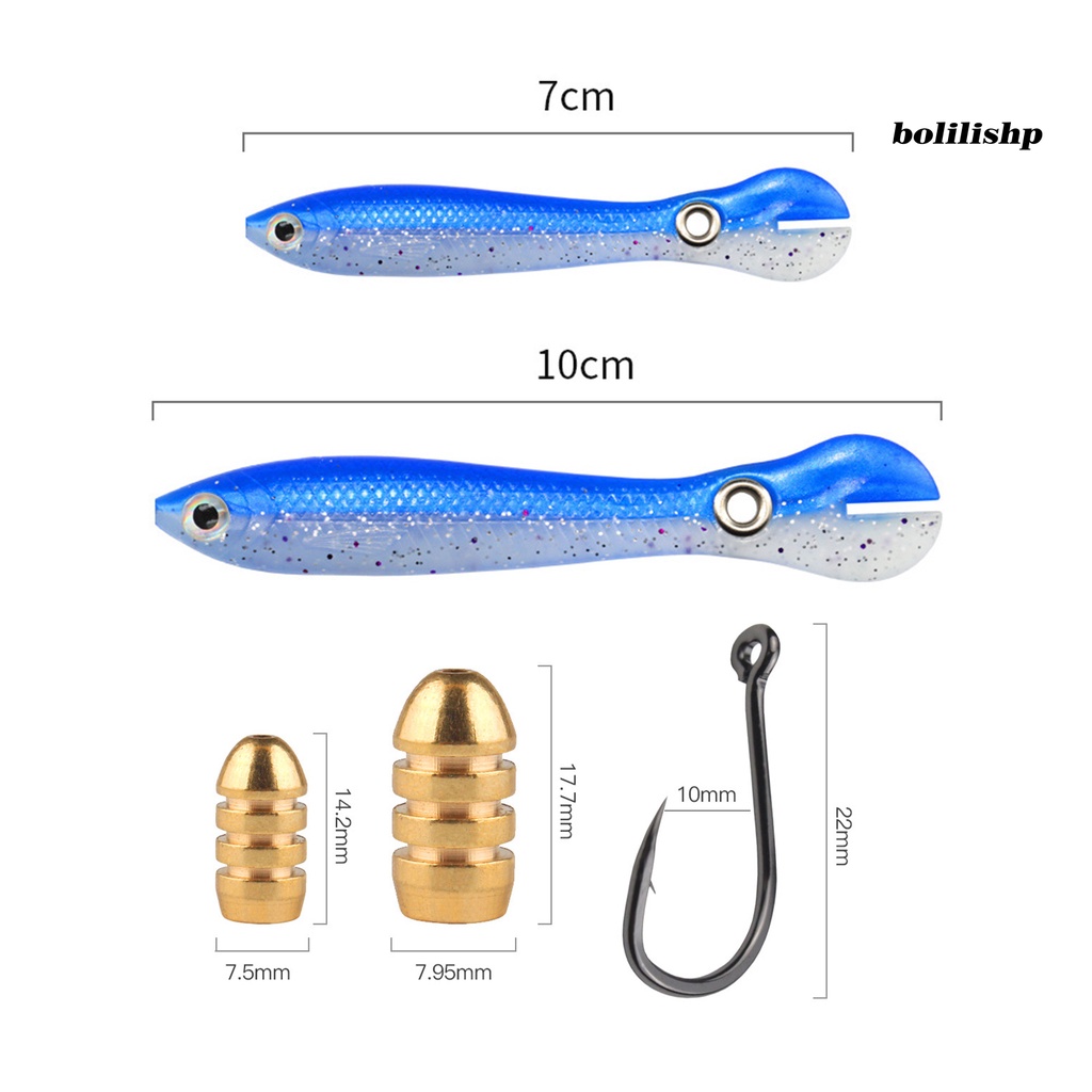 Bo-3pcs/set Pemikat Pancing Fleksibel Pengerjaan Indah Portabel Lembut Loach Fishing Lure Untuk Memancing