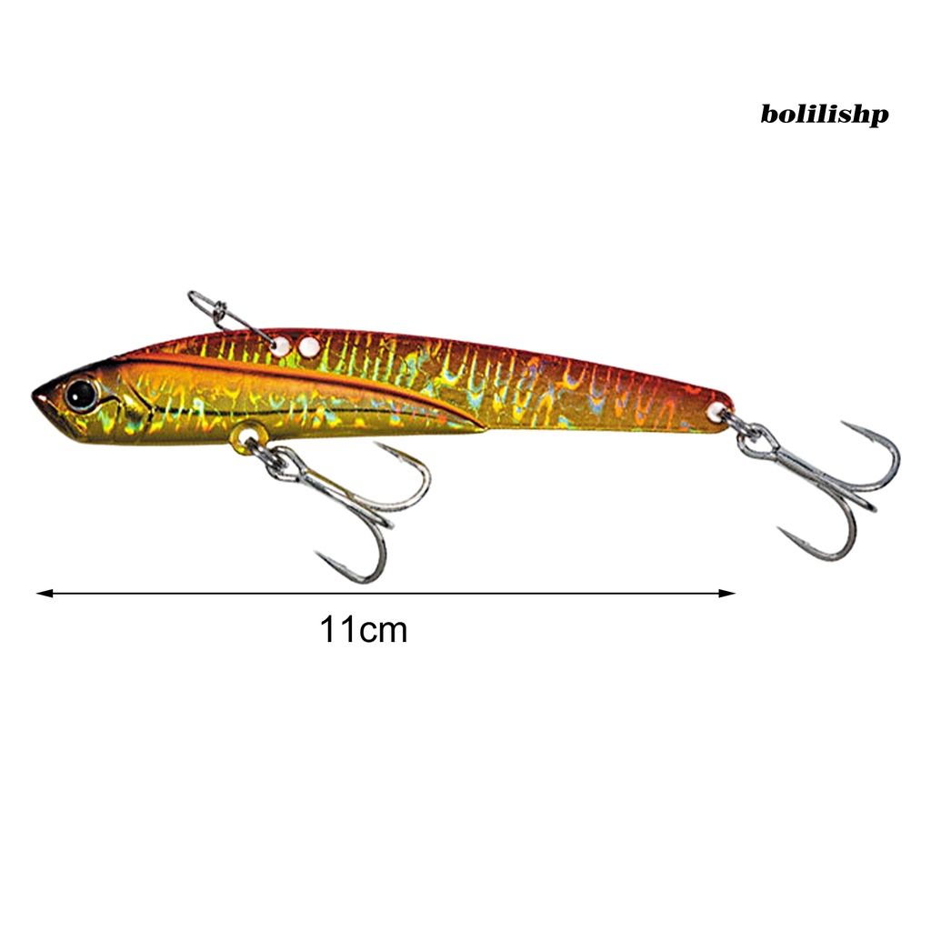 Bo-11cm/45g Umpan Pancing Simulasi 3D Fisheye Getaran Sendok Spinner Kait Tajam Mencegah Pelarian Bass Laut Universal Memancing Umpan Buatan Umpan Keras Memancing Luar Ruangan