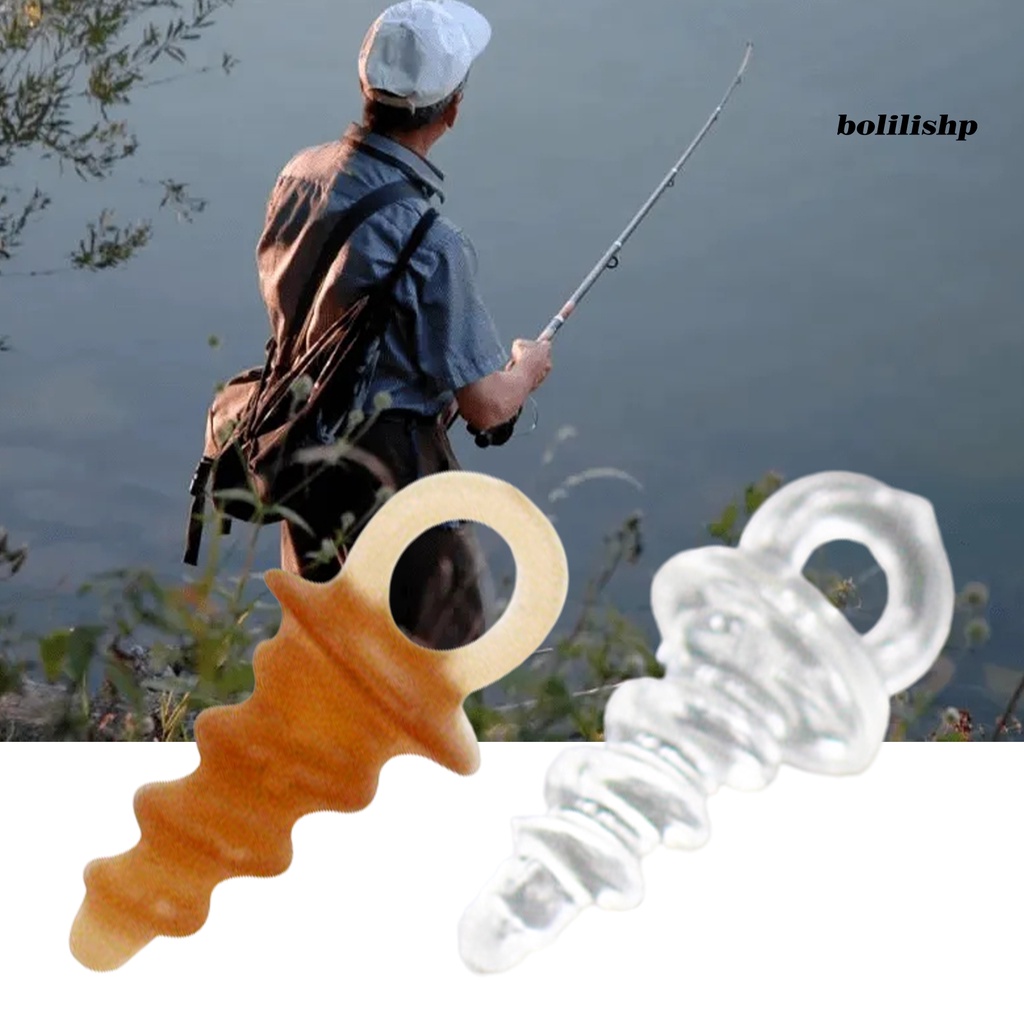 Bo-50pcs Sekrup Sambungan Manik Apung Mini Dengan Lubang Portable Reusable Wear resistant Tackle Universal Tahan Lama Memancing Ikan Gurame Manik Memikat Sekrup Plastik Alat Pancing