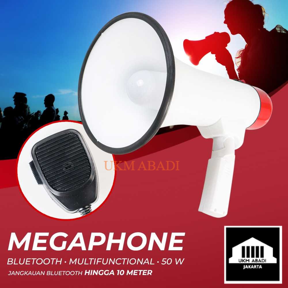 Speaker Toa Megaphone Bluetooth Multifungsi Shouter 50W Outdoor 909