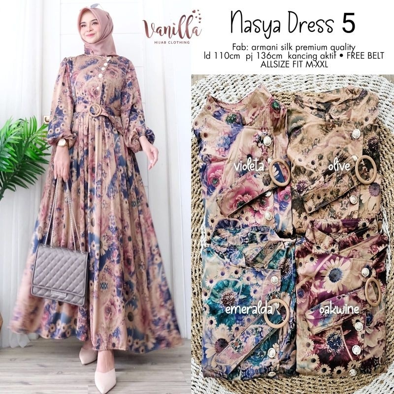 NASYA Dress 5 ORI VANILLA | Armani Silk