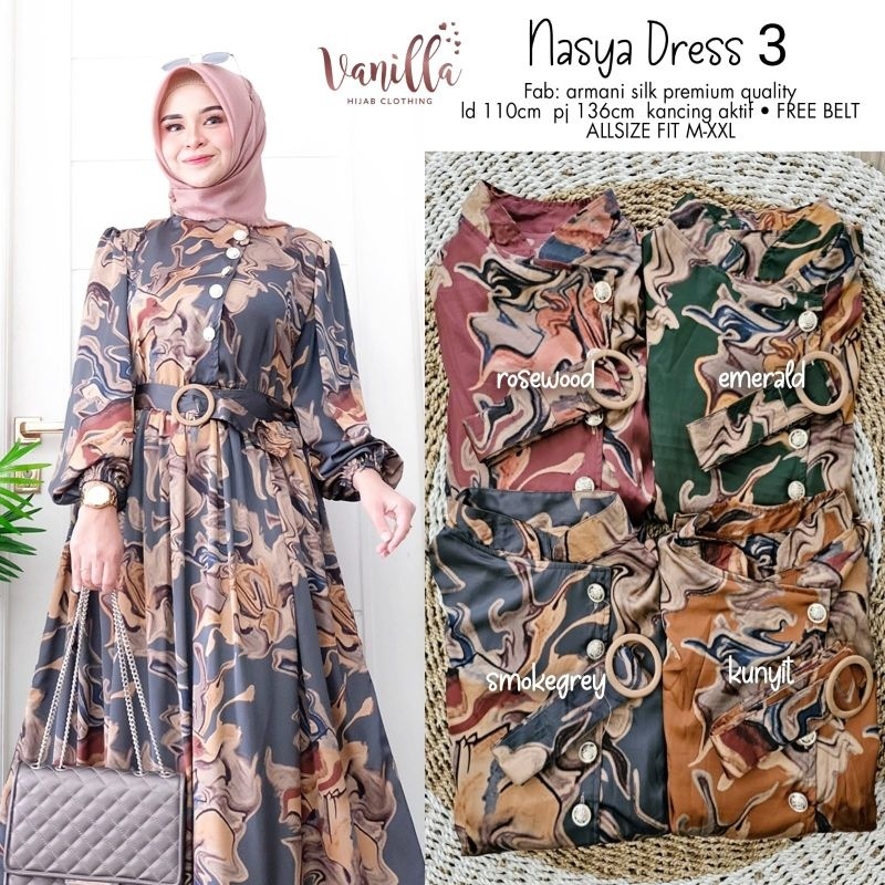 NASYA Dress 3 ORI VANILLA | Armani Silk