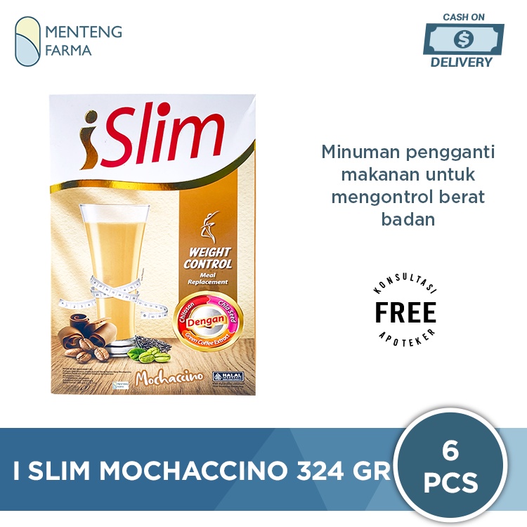 I Slim Mochaccino 324 Gr (6 Pcs) - Susu Diet Pengganti Makan