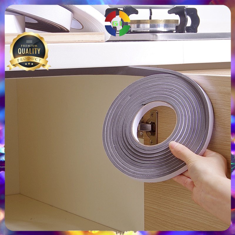 Lis Strip Pintu Door Noise Insulation Sealing Tape 3cmx5M White