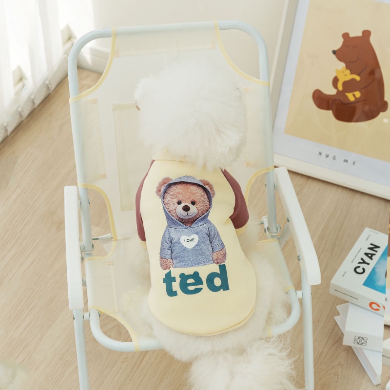 Musim Semi/Summer Tipis Bernapas Teddy Bear Amerika Mode Sweater