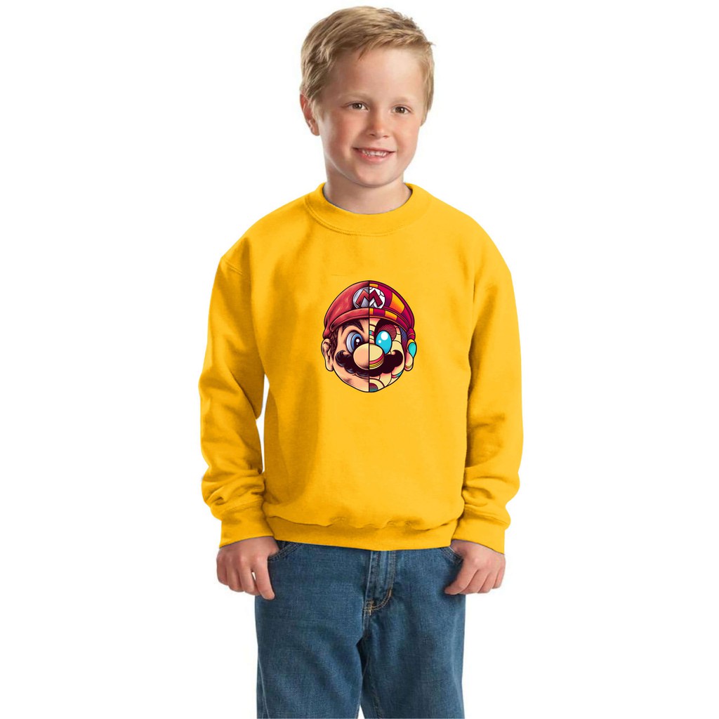 bisa bayar di tempat/ BS//COD//BAJU KAOS ANAK ANAK MARIOO TANGAN PANJANG GOOD QUALITY