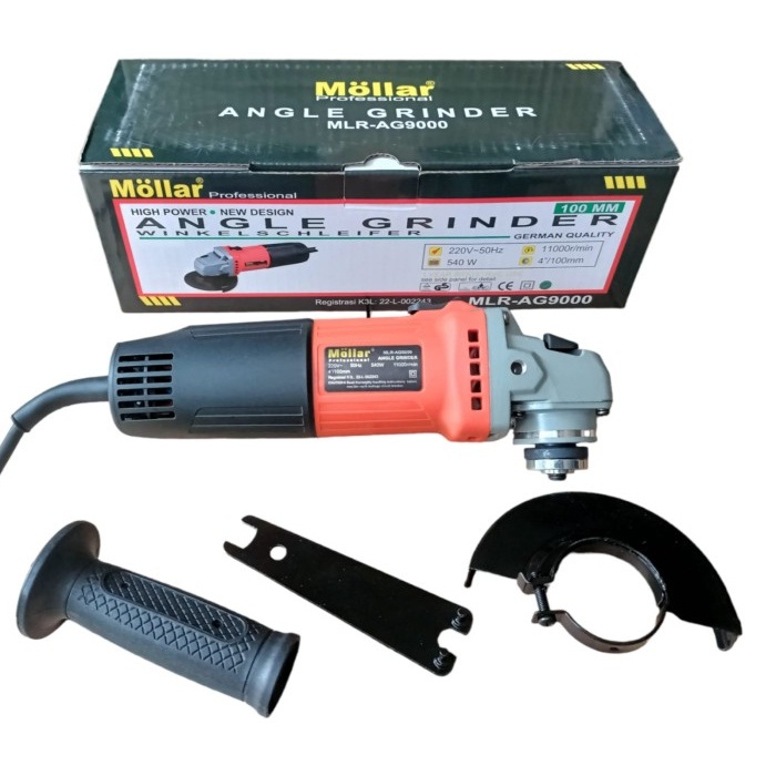 MOLLAR AG9000 Mesin Gerinda Listrik 4" Angle Grinder MT90