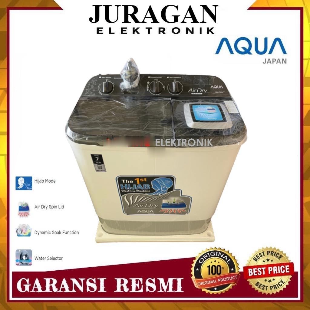 MESIN CUCI 2 TABUNG AQUA QW-860 XT HIJAB TWIN TUBE AQUA QW 860 XT