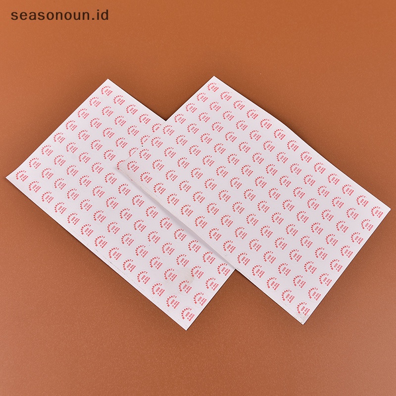 Seasonoun 2sheets/208pcs Garansi Void Jika Rusak Perlindungan Keamanan Label Stiker Segel.