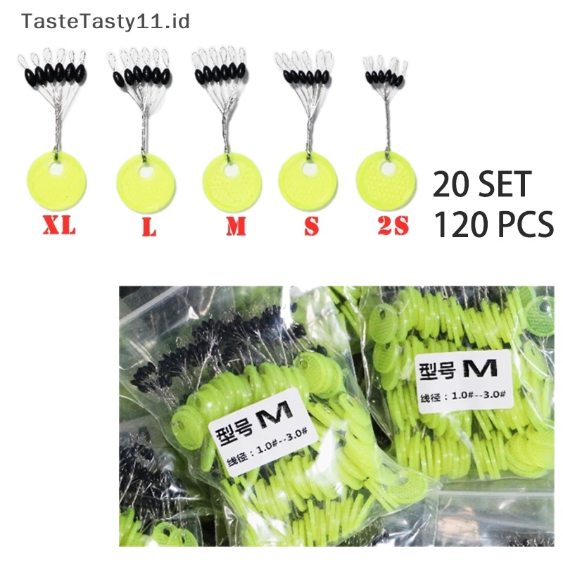 Tastetasty 120biji 20pak Space Bean Rubber Sea Carp Fishing Karet Hitam Oval.