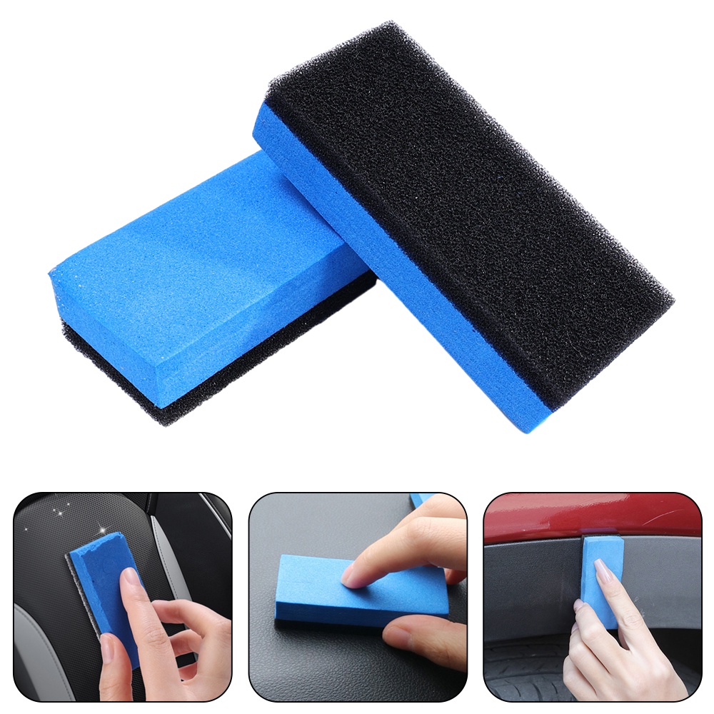 1pc Spons Waxing Kristal Lapis Mobil/Spons Cuci density Tinggi Block Cleaning Polishing Supplies Untuk Aksesoris Mobil