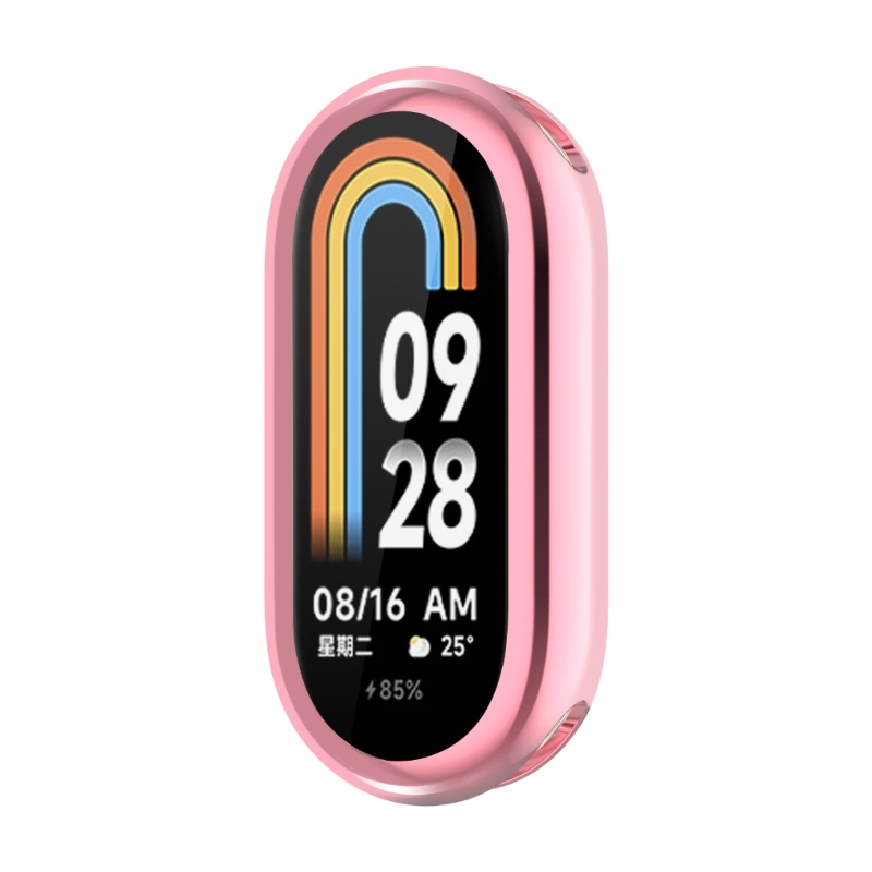 Cre Untuk Mi-Band8 Smartwatch Pelindung Case Ringan Tahan Lama Lembut Perlindungan Perumahan-Cangkang Shockproof Anti Gores C