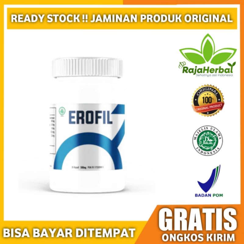 (BHJ)EROFIL ORIGINAL OBAT HERBAL STAMINA PRIA KESEHATAN BPOM EROFIL - OBAT KUAT PRIA TAHAN LAMA(Grat