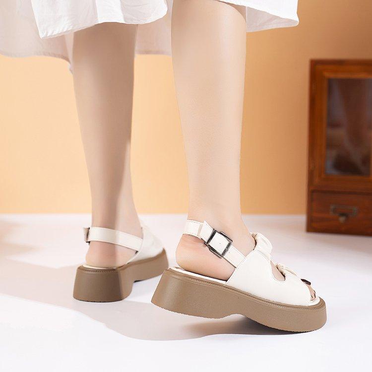 [DF FOOTWEAR] DF 643 Sandal Wedges Sandal Tali Wanita Korea Import Premium Quality