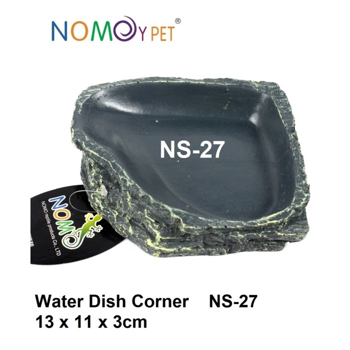 Water Dish Kura Torto Sulcata Aldabra Pardalis 16x10cm Nomoy NS-27