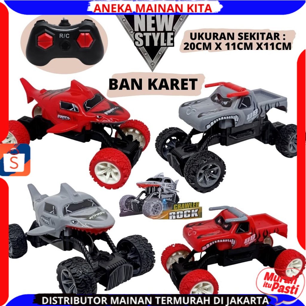 MAINAN ANAK MOBIL REMOTE CONTROL RC MONSTER CHARGE CROSS COUNTRY SKALA 1:20