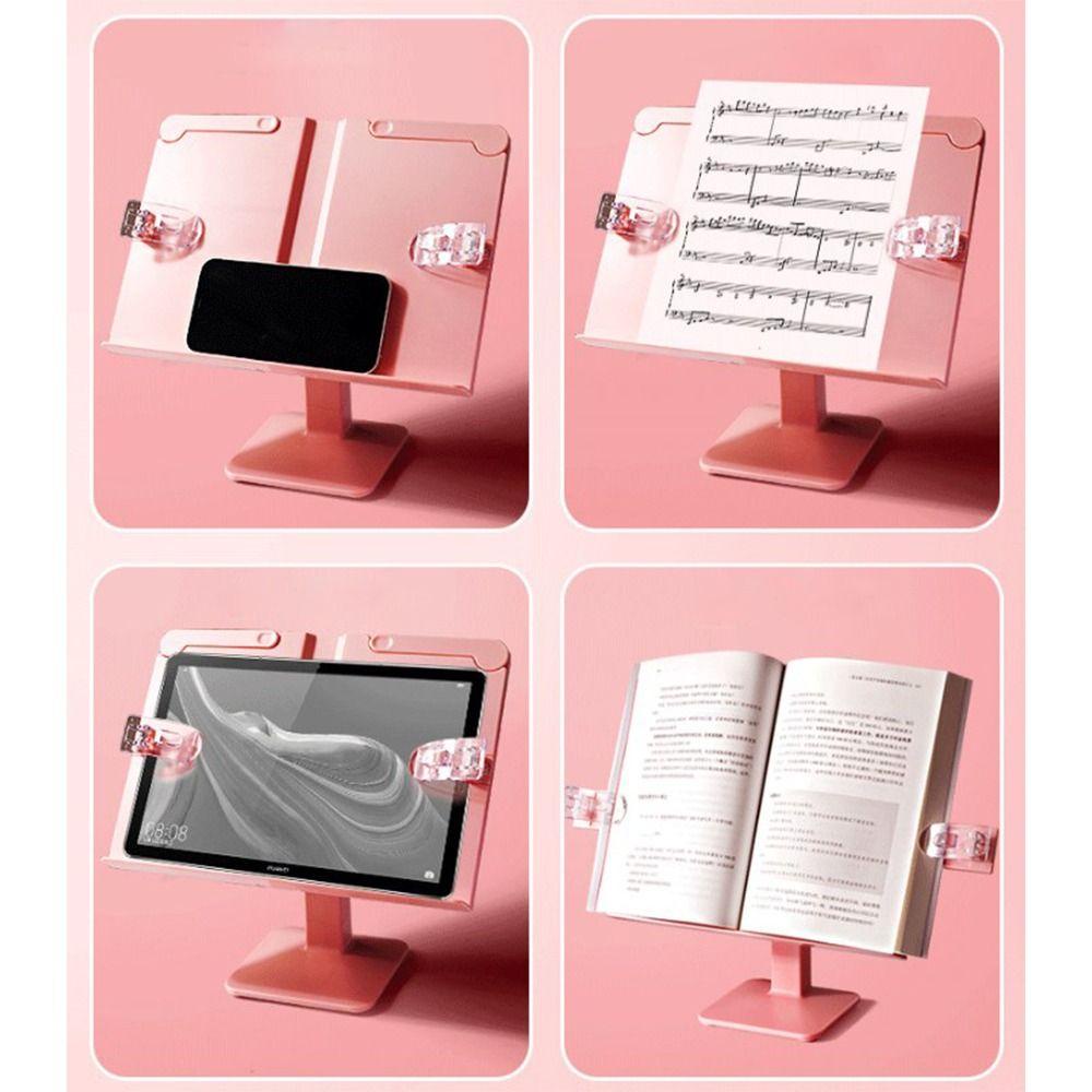 Mxbeauty Buku Holder Notebook Multifungsi Siswa Stationary Alat Kantor Musik Score Tablet Membaca Bookend Reading Stand