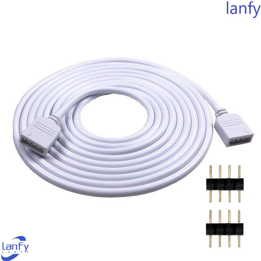 Lanfy Kabel Ekstensi Strip Cahaya Putih 4PIN Extender Cord Aksesori Untuk 2835555050lampu Strip LED Dengan Jarum Lampu Band