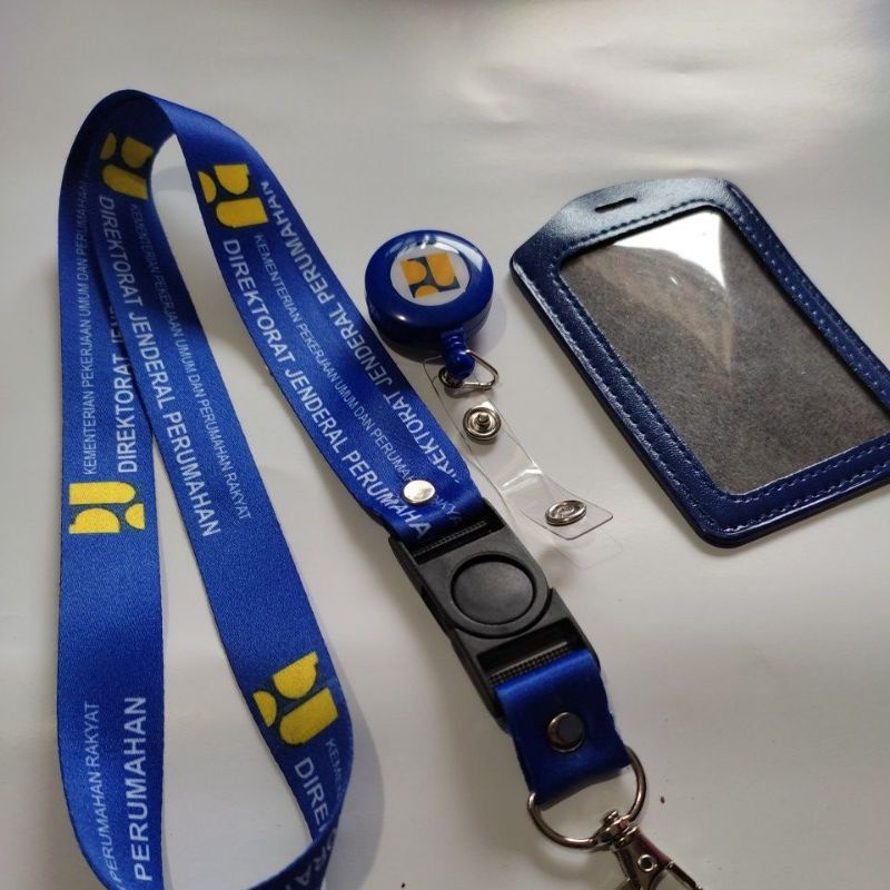 

Tali id card PUPR KEMENTERIAN PEKERJAAN UMUM DAN PERUMAHAN / LANYARD PUPR ID PRINTING SATUAN